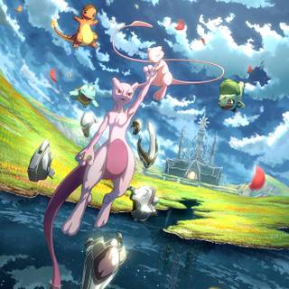 Mewtwo iPhone wallpaper