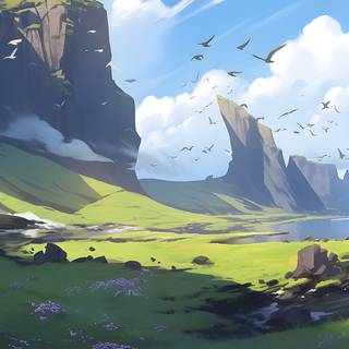 Aesthetic graphic wallpaper