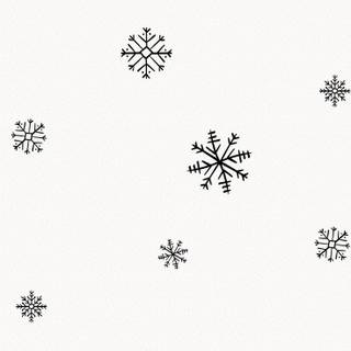 White winter pattern wallpaper