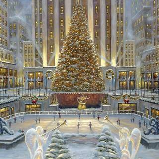 New York Xmas wallpaper