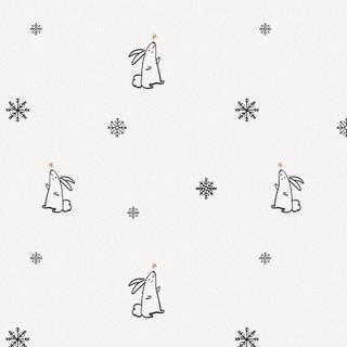 White winter pattern wallpaper