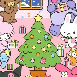 Kuromi Xmas wallpaper