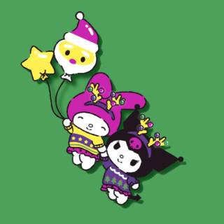 Kuromi Xmas wallpaper