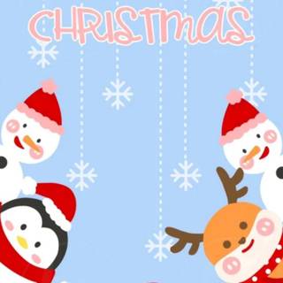 Cartoon Xmas wallpaper