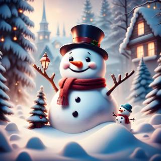 Cartoon Xmas wallpaper