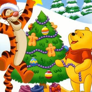 Cartoon Xmas wallpaper