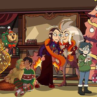 The Owl House Christmas wallpaper