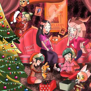 The Owl House Christmas wallpaper