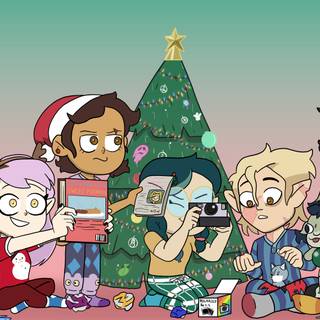 The Owl House Christmas wallpaper