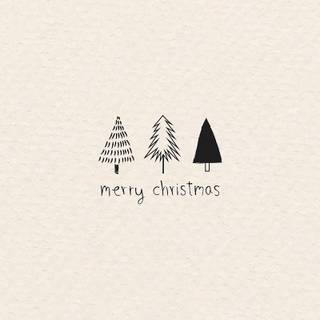 Aesthetic Christmas minimalist wallpaper