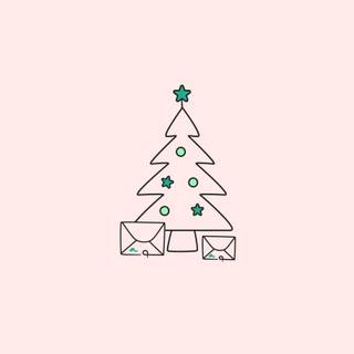 Aesthetic Christmas minimalist wallpaper