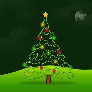 Green Xmas wallpaper