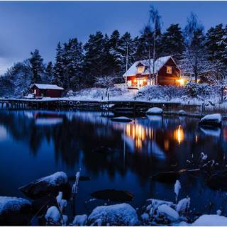 Winter calming wallpaper