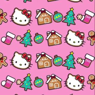 Xmas Hello Kitty wallpaper