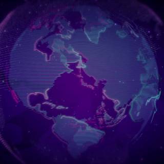 Purple cyber wallpaper