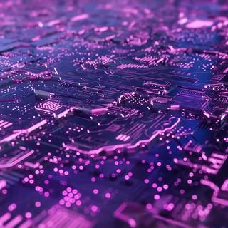 Purple cyber wallpaper