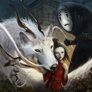 Spirited Away No Face wallpaper