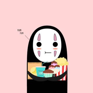 Spirited Away No Face wallpaper