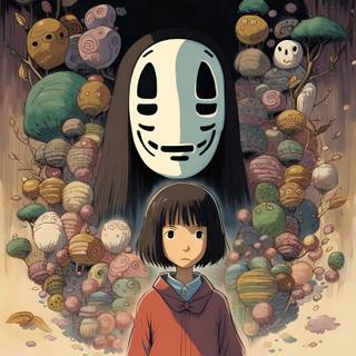 Spirited Away No Face wallpaper