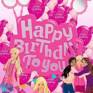 Barbie birthday wallpaper