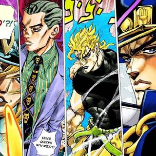 JJBA panels wallpaper