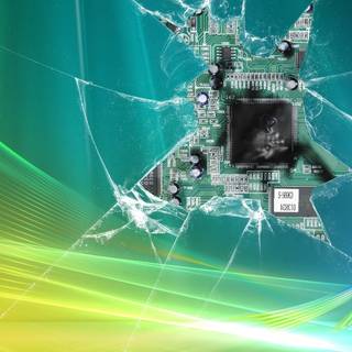 Broken computer wallpaper
