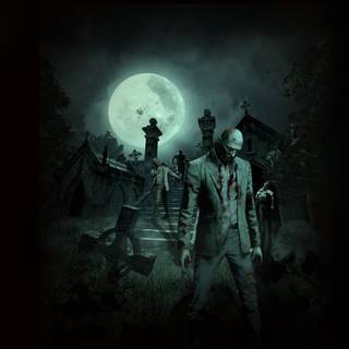 Zombies scary desktop wallpaper