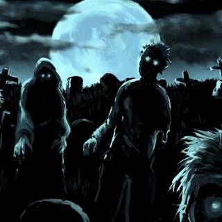 Zombies scary desktop wallpaper