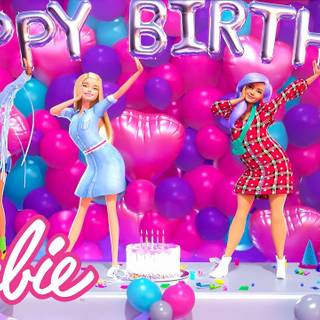 Barbie birthday wallpaper