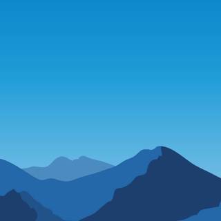 Phone minimalist blue wallpaper