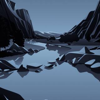 Phone minimalist blue wallpaper