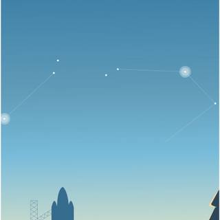 Phone minimalist blue wallpaper