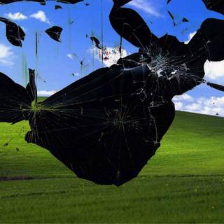 Broken computer wallpaper