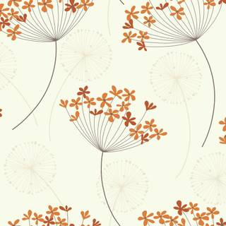 Orange and cream wallpaper