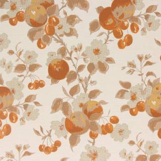 Orange and cream wallpaper