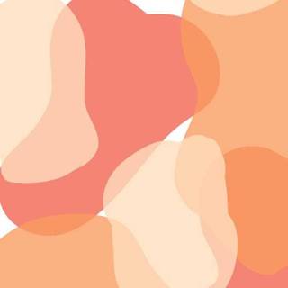 Orange and cream wallpaper