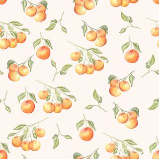 Orange and cream wallpaper