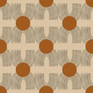 Orange and cream wallpaper