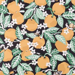 Orange and cream wallpaper