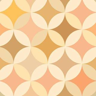 Orange and cream wallpaper