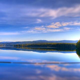 Blue sky reflection wallpaper