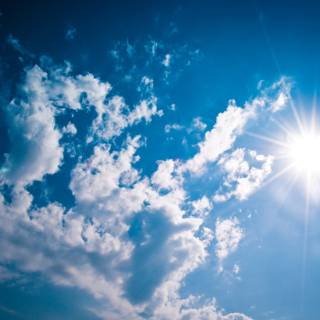 Blue sky reflection wallpaper