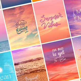 Preppy sunset wallpaper