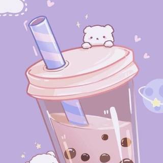Anime girl boba wallpaper