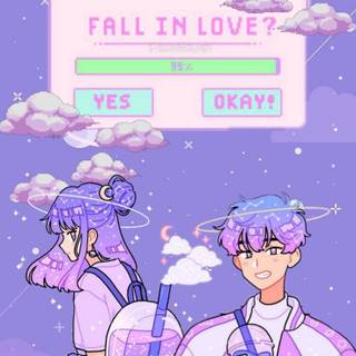 Anime girl boba wallpaper