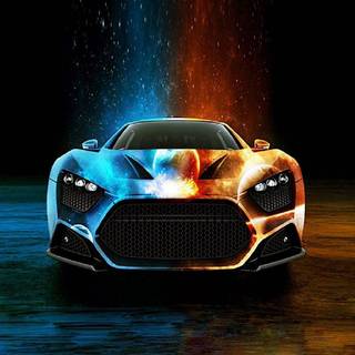 Neon supercar wallpaper