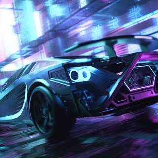 Neon supercar wallpaper