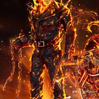 Ghost Rider iPhone 14 wallpaper