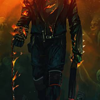 Ghost Rider iPhone 14 wallpaper