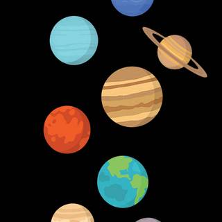 Solar System 4k iPhone wallpaper